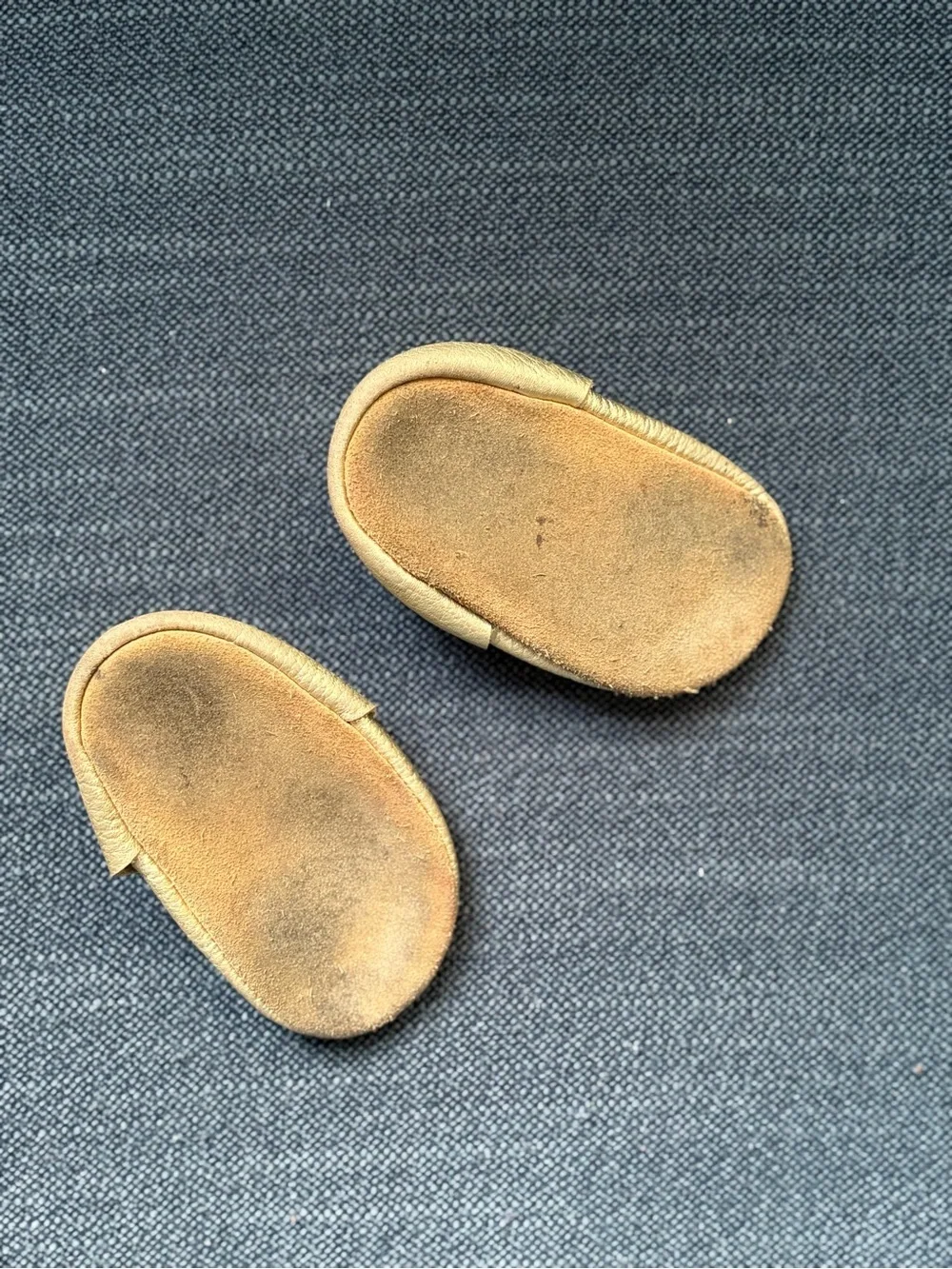 Baby Mary Jane Soft Leather Shoes in Gold